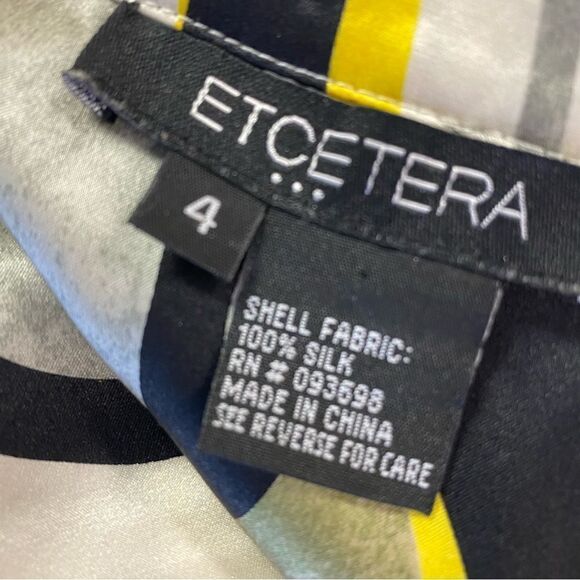 Etcetera beautiful classic silk tunic or dress with modern print fabric - Picture 5 of 5